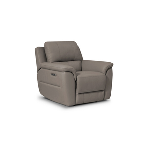 Theo Power Recliner Armchair in Oyster Leather