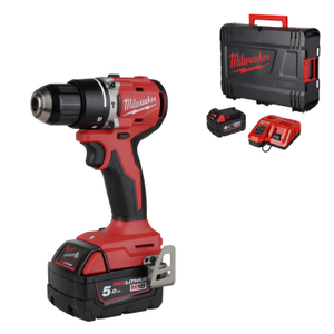 M18BLPDRC-502X 18V Compact Combi Drill with 2 x 5.0Ah Batteries
