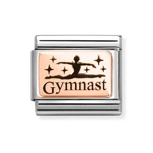 Classic Rose Gold Gymnast Charm
