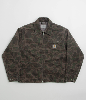 Carhartt Duck Detroit Jacket - Camo Duck / Green / Porphyry