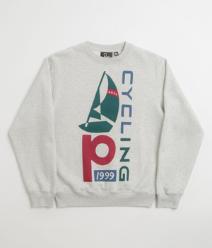 by Parra Sail Bike Crewneck Sweatshirt - Heather Grey