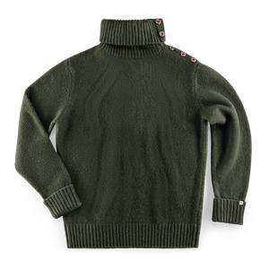 Ahab Submariner Rollneck Jumper Moss Green (XXL)