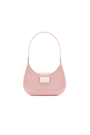 Albany Rose Pink Leather Shoulder Bag