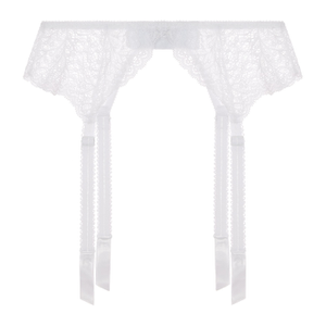 Allegra Suspender Belt Blanc (M)