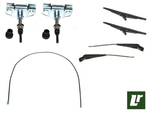 LRC3465 - Front Wiper Kit for Land Rover Series 3 - Kit Includes Wheel Boxes, Worm Linkage, Arms and Blades