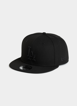 New Era MLB 9Fifty Los Angeles Dodgers Essentials Black on Black Snapback