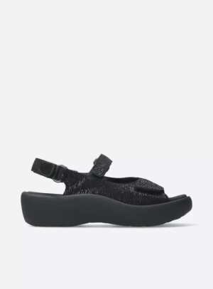 Jewel - black canals leather - Black, 39