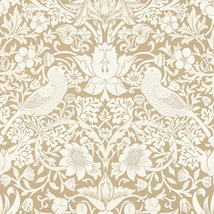 William Morris Strawberry Thief Jacquard Fabric Linen