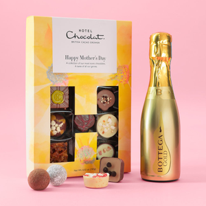 Hotel Chocolat Happy Mother's Day H Box & Bottega Gold 20cl Gift Set