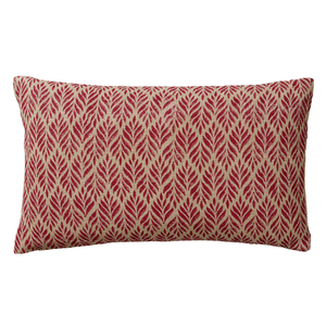 Ghini Fronds Cushion Cover - Red