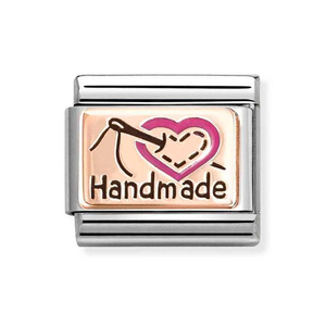 Classic Rose Gold Handmade Heart Charm