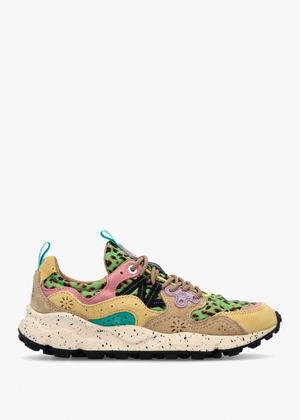 Women's Yamano 3 Beige Sand Suede & Nylon Trainers 