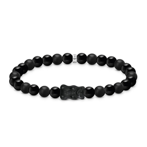 Silver Black Official HARIBO Bead Bracelet