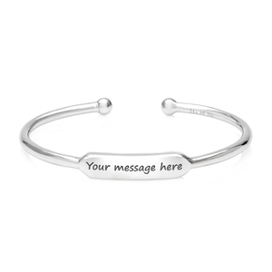Signature Engravable ID Torque Bangle