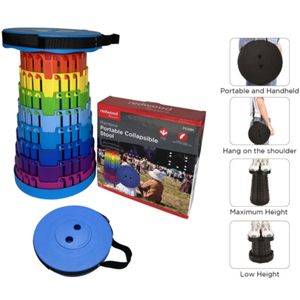 Redwood Rainbow Portable Collapsible Stool 
