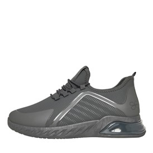 Crosshatch Mens Clarington Trainers Grey/Charcoal