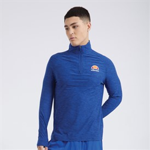 Ellesse Mens Fasano 1/4 Zip Blue Marl
