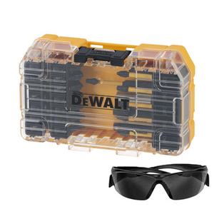 DeWalt DT70733T-QZ FLEXTORQ Screwdriving Set with Tinted Safety Glasses (Small Tough Case) (38 Pieces)