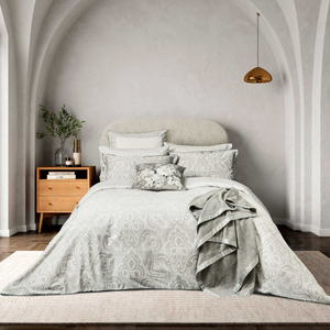 Amalia Duvet Cover SET, White/Silver