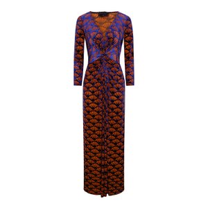 Art Deco Velvet Devore Lola Maxi Dress (XL)