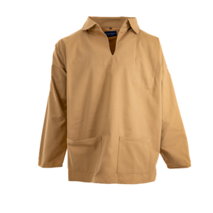 Arthur Beale Open Neck Sailors' Smock - Sand (XXL)