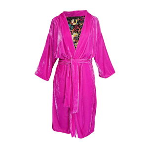 Azalea Velvet Reversible Koi Kimono (L/XL)
