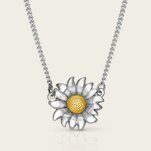 Tempest Serre Silver Sunflower Necklace