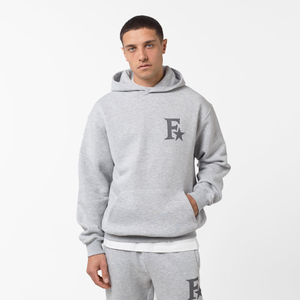 Star Icon Hoodie | Grey Marl