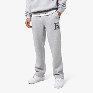 Star Icon Open Hem Jogger | Grey Marl
