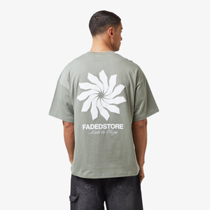 Tribal Flower T-Shirt | Vintage Olive