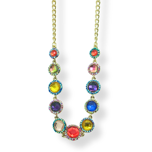 Crystal Disc Necklace