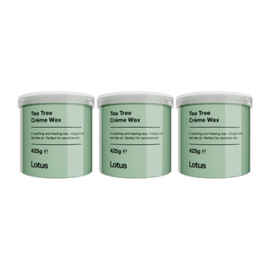 Lotus Tea Tree Creme Wax 425g Value Trio Bundle