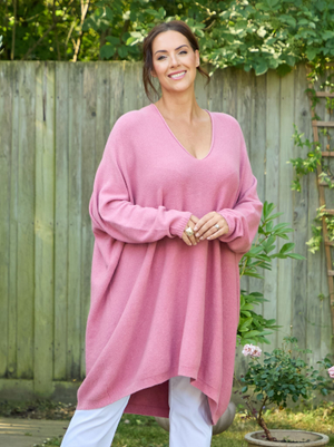 Yvette Knitted Jumper - Rose