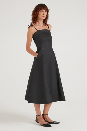 Dotty The Perfect Spaghetti Strap Dress | Oil Slick [Black]