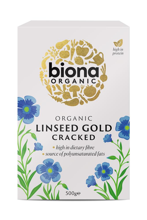 Organic Cracked Linseed - Gold (Biona) 500g