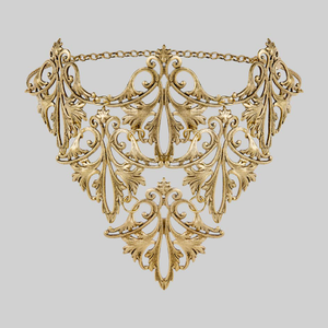 THALASSA. Ornate Cascading Choker - Gold