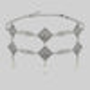 A DEEP LURE. Romantic Pearl Choker - Silver - Silver