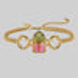 ALTAR. Gothic Arch Tourmaline Glass Choker - Gold