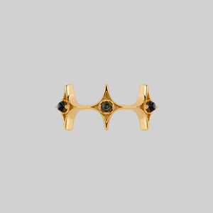 ABYSS. North Star Shell Ring - Gold - Gold / XXSmall