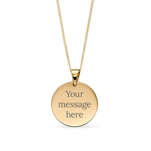 9ct Gold Disc Necklace