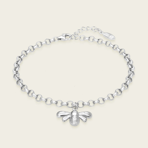 Tempest Meadow Silver Bee Bracelet