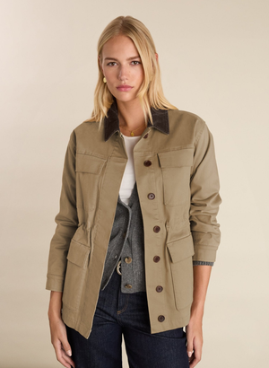 Bridie Organic Cotton Barn Jacket - UK 12 | EU 38 | US 08 / Sand