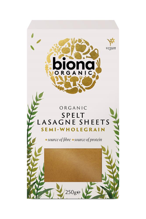 Organic Spelt Lasagne (Biona) 250g
