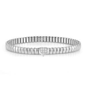 Extension Stainless Steel Heart Stretch Bracelet