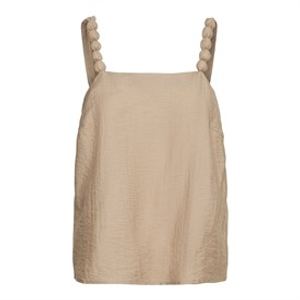 Vero Moda Womens Evalina Knit T-Shirt Silver Mink