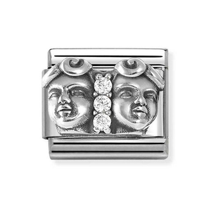Classic Silver Gemini Charm