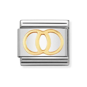 Classic Gold Wedding Rings Charm