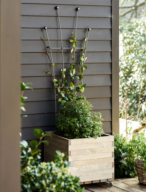 Barrington Fan Trellis - Raw Metal, Dark Grey