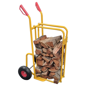 Heavy Duty 200KG Log Wood Carrier Mover Hauler Trolley Cart for Firewood Dolly