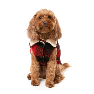 FuzzYard Dog Apparel Jacket Lumberjack Red Size 4